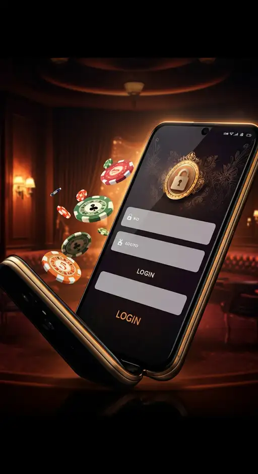 Interface de connexion mobile du Casino Golden Panda, affichant les champs email et mot de passe pour un accès rapide au compte sécurisé.